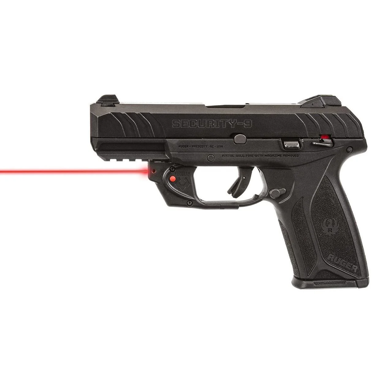 primary-53642 Viridian Green Laser Viridian E Series Red Laser Sight for Security 9 Full Size and Compact Black