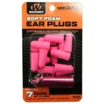 Walker's Foam Ear Plugs with Aluminum Carry Canister, pink plugs and canister in retail pack