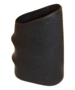 Hogue HandALL Tactical Grip Sleeve, black angled view with textured sides and finger grooves