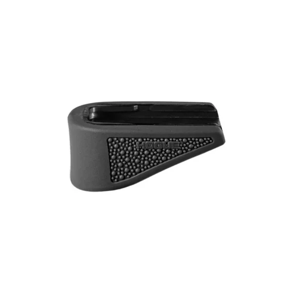 Hogue Overmolded Rubber Grip Extension Base Pad, black side view with textured panel