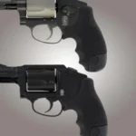 Hogue Inc. Hogue S&W J Frame Round Butt Centennial/Polymer Bodyguard Rubber Tamer Grip - Black