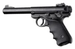 Hogue Ruger MKIV Rubber Grip with Finger Grooves and Right Hand Thumb Rest Black
