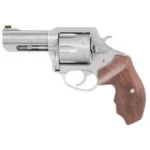 Charter Arms The Professional V Handgun .357 Mag 6rd Capacity 3" Barrel Stainless Steel Frame Wood Grip