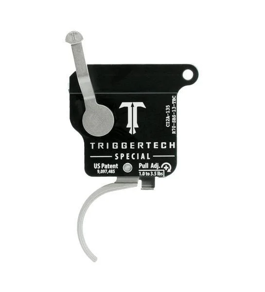 primary-53833 TriggerTech Rem 700 Special Curved Trigger Single Stage Stainless Steel/Black