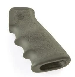 primary-53850 Hogue Inc. Hogue AR-15/M-16 OverMolded Rubber Grips with Finger Grooves Olive