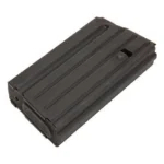 ProMag DPMS LR-308 AR-10 Magazine black steel magazine in angled front and side view