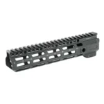 Midwest Industries Combat Rail black M-LOK handguard with top rail, angled side view