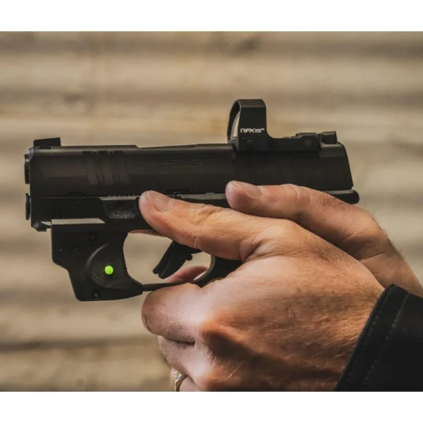 Viridian Green Laser Viridian RFX15 1x17 Micro Green Dot Reflex Sight - SHIELD Mounting pattern INSTANT-ON