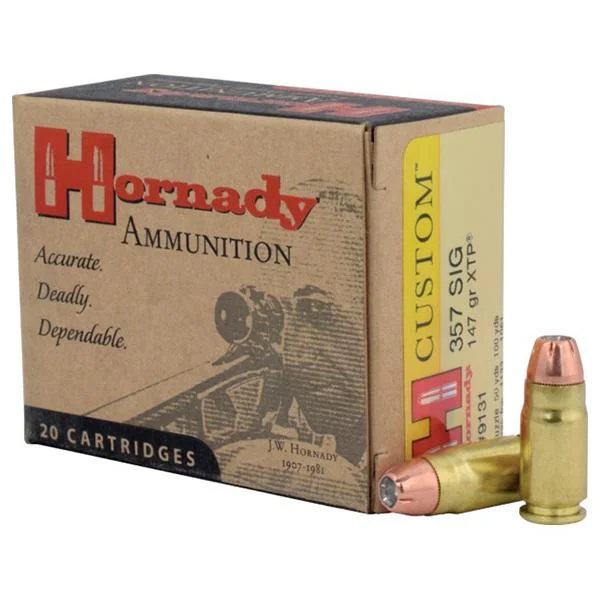 Hornady Mfg Hornady TAP FPD Handgun Ammunition .357 SIG 147 gr XTP 1225 fps 20/ct