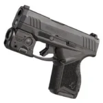 Streamlight TLR-6 black laser unit mounted beneath a black Taurus GX4, angled side view