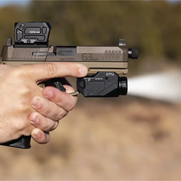 Viridian Green Laser Viridian RFX45 Closed Emitter Green Dot Reflex Sight - ACRO Compatible INSTANT-On / Glock MOS Adapter