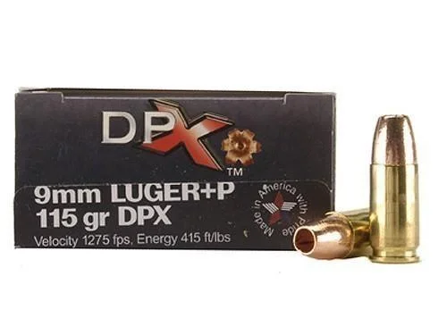 Corbon Ammo CORBON DPX 9MM+P 115GR BRNS X 20/500