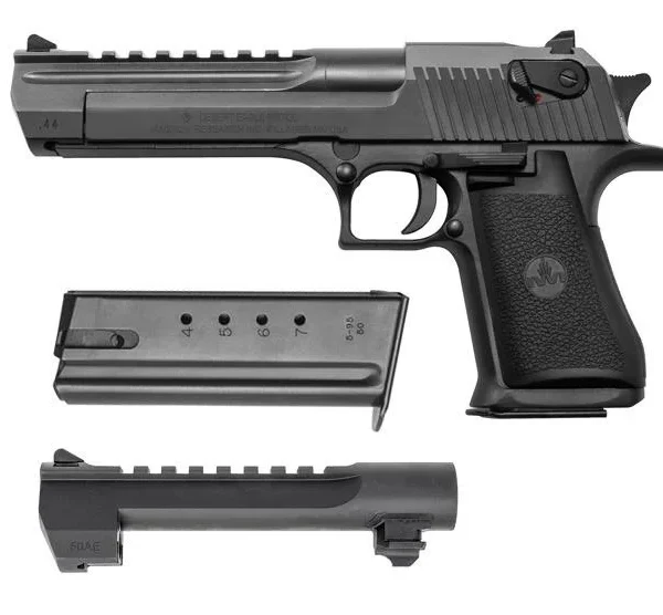 Magnum Research Desert Eagle Mark XIX Combo 50 AE/.44 Mag Handgun 7(50AE)&8(44Mag)rd Magazines 6" Barrels(2) Black