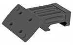 Leupold LEUP DELTA PNT PRO 45 AR MOUNT black angled mount, three-quarter view with mounting holes