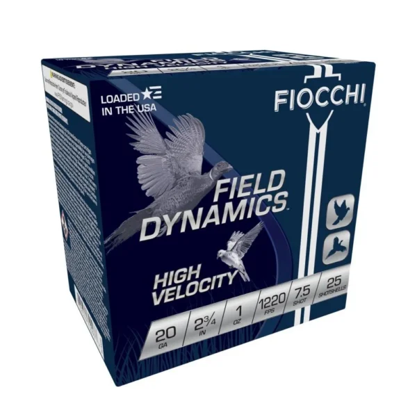 Fiocchi Ammunition Fiocchi High Velocity Shotshells 20ga. 2-3/4" 1oz #7.5 25/ct