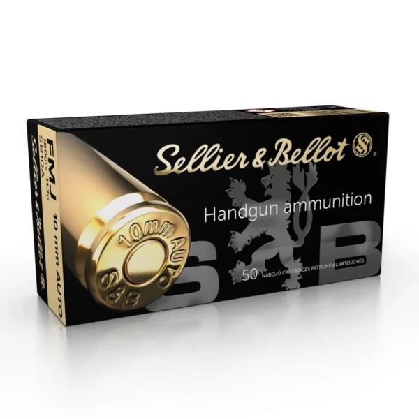 Mag-Tech/Sellier- Bellot Sellier & Bellot Handgun Ammunition 10mm Auto 180 gr FMJ 1164 Fps 50/ct