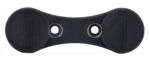 AOB Lockdown Gun Concealment Magnet, black oblong front view with two mounting holes