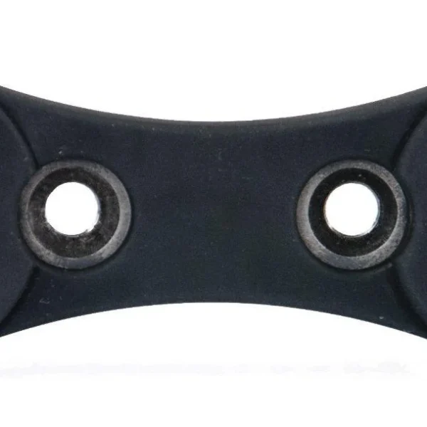 AOB Lockdown Gun Concealment Magnet, black oblong front view with two mounting holes