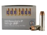 Corbon Ammo CORBON 38SPL+P 110GR JHP 20/500