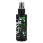 HOPPES M-PRO 7 GUN CLEANER black spray bottle, front view with green label