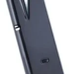 Mec-Gar Taurus PT92/99 Magazine, blued angled side view with witness holes and black base plate