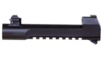 Magnum Research .50AE 6-inch Black Barrel, left side with integral muzzle brake and rail