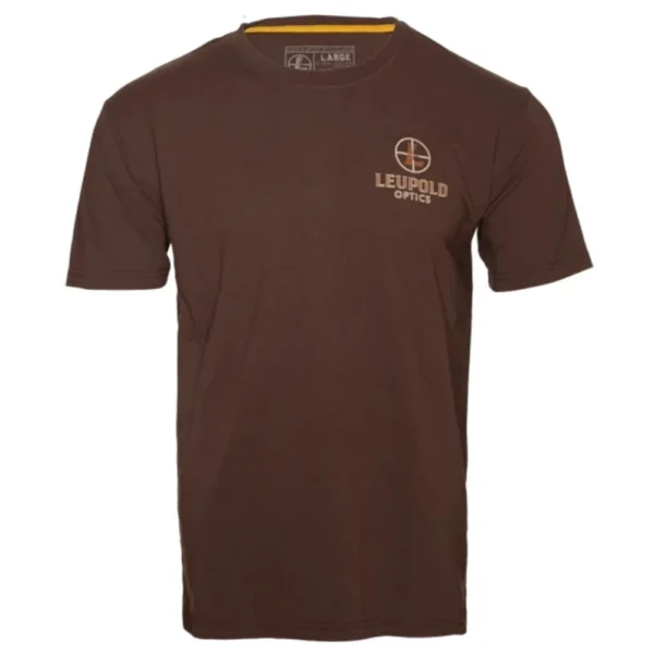 Leupold & Stevens Inc. Leupold Magazine Short Sleeve Shirt Brown Heather L