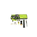 Allen Breakthrough Vision Series Rifle Cleaning Kit, green case with rods, brushes and bottles