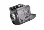 Streamlight TLR-6 Subcompact Tactical Light, angled view of black housing with lamp and side controls