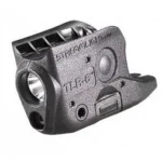 Streamlight TLR-6 Subcompact Tactical Light, angled view of black housing with lamp and side controls