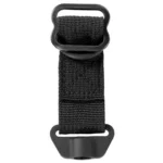 Grovtec Sling Tail Buttstock Push Button Base Adapter, black woven strap with loops and round base