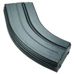 C Products Defense Inc. DuraMag AR-15 Rifle Magazine curved black magazine, angled view