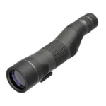 Leupold SX-4 Pro Guide HD Gen 2, black straight spotting scope in angled front view