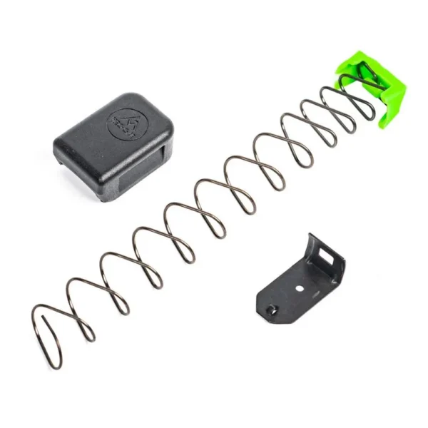 Mec-Gar Plus-2 Adapter Set, black base pad, spring, green insert and locking plate