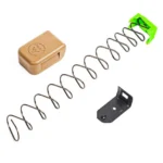 Mec-Gar Plus-2 Adapter Set, FDE base pad, spring, green insert and black locking plate