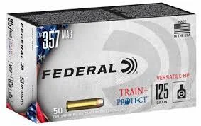 Federal Cartridge Co. Federal Train & Protect Handgun Ammunition .357 Mag 125gr JHP 1440 fps 50/ct