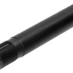 Leapers UTG PRO AR Pistol Receiver Extension Tube Matte Black, angled view with threaded open end