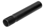 Leapers UTG PRO AR Pistol Receiver Extension Tube Matte Black, angled view with threaded open end