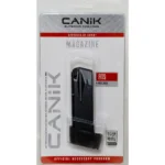 Century Arms Canik Mete MC9 Magazine, black with full grip extension in retail packaging