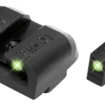 Truglo Tritium Pro Night Sights, black front and rear sights with glowing green dots