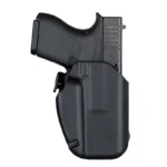 Safariland SL 571 GLS, black right-side holster holding a compact pistol