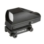 Truglo Tru-Brite Multi-Reticle Dual Color Open Red Dot Sight 24mmx34mm Window Multi-Reticle Black