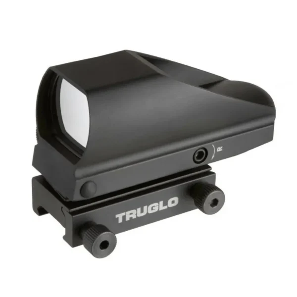 Truglo Tru-Brite Multi-Reticle Dual Color Open Red Dot Sight 24mmx34mm Window Multi-Reticle Black