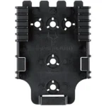 Safariland SL 6004 QLS Receiver Plate in black, front view with circular mounting holes