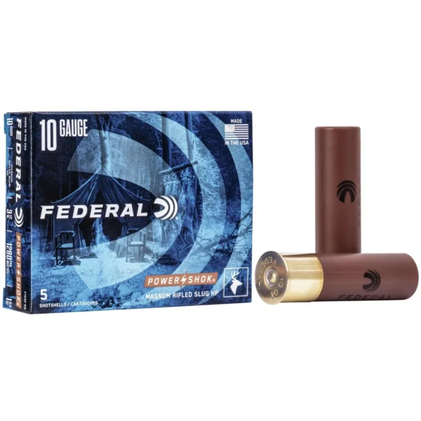 Federal FED PWRSHK 10GA 3.5" RFL SLG 5/50