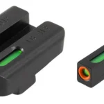 Truglo TFX Pro Tritium/Fiber-Optic Day/Night Sights, black front and rear sights with green inserts
