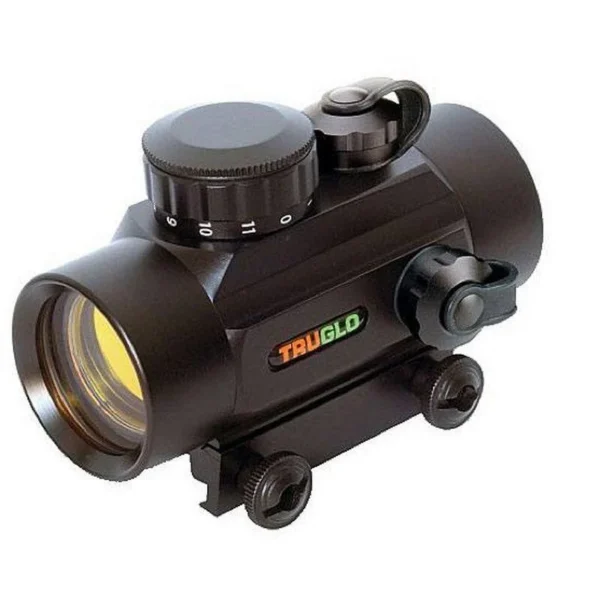 Truglo Traditional Red Dot Sight - 1x30mm 5 MOA Dot Size - Black