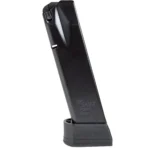 Sig Sauer P226 Magazine black extended magazine in angled side view