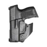 Mission First Tactical MFT Minimalist Appendix IWB Holster black holster with pistol inserted