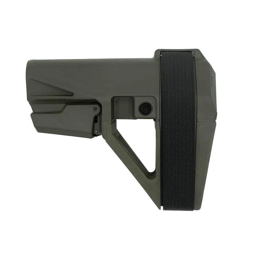 primary-54408 SB Tactical SBA5 Pistol Stabilizing Brace 5-Position Adjustable for AR-15 OD Green